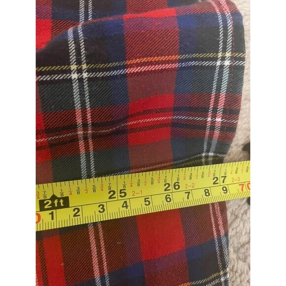 USA LL Bean Plaid  Red Traditional Women’s SHIRT TUNIC 1/4 BUTTONS UP SIZE 8 - Picture 9 of 10
